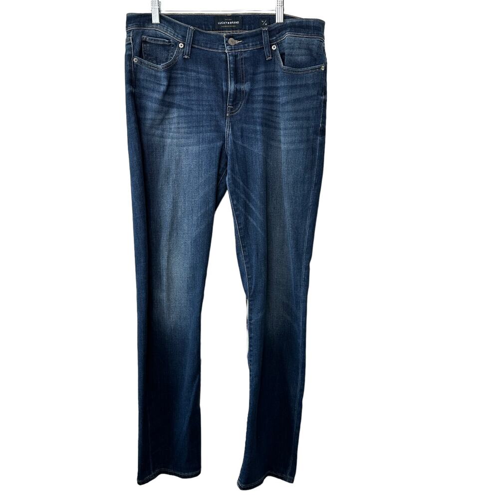Lucky Brand Brooke Straight Fit Jeans Medium Rinse Women's Size 14/32